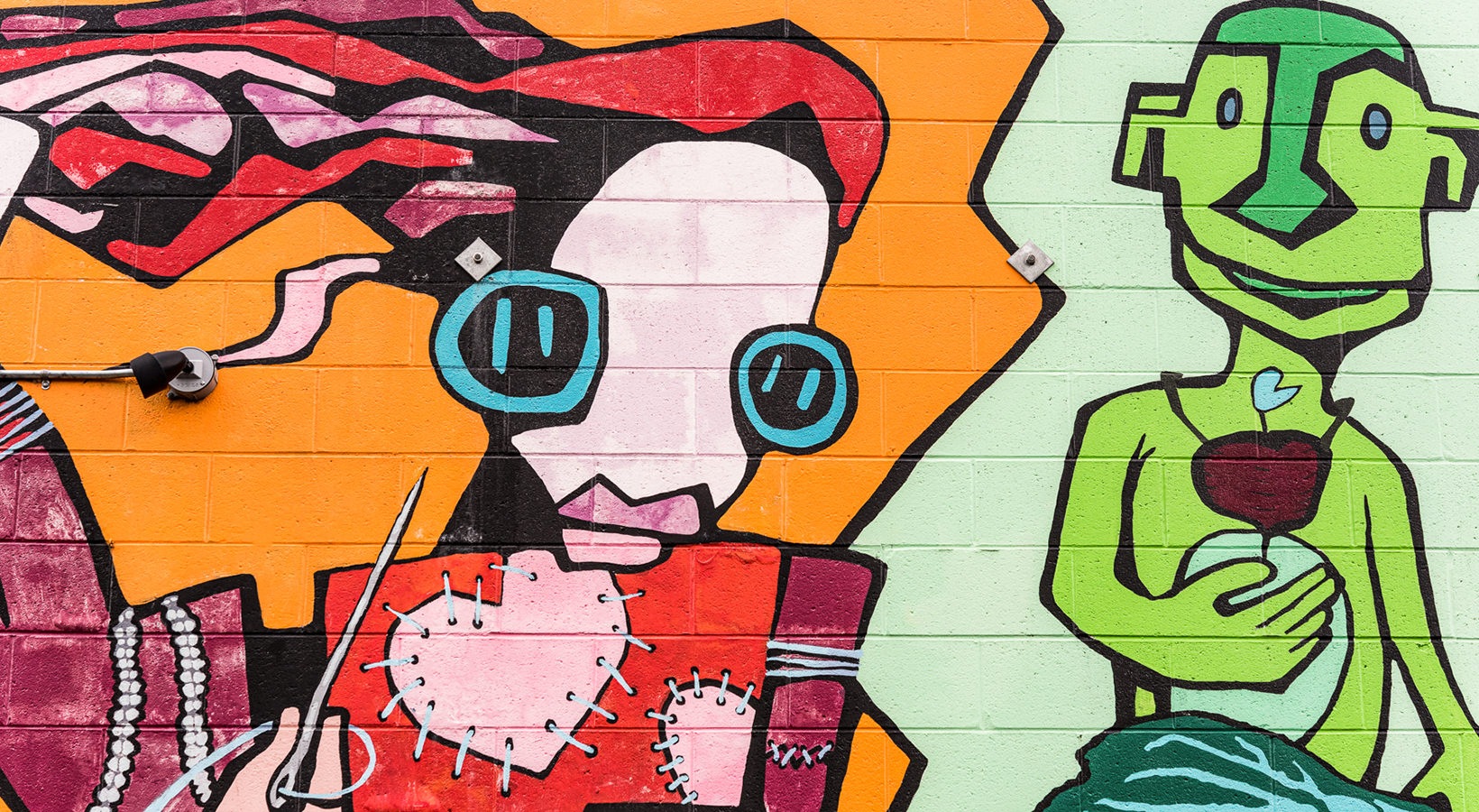 Colorful mural in North Portland Colorful mural in North Portland